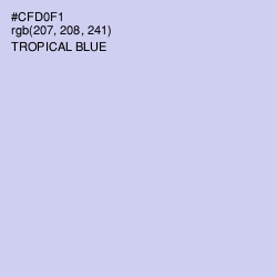#CFD0F1 - Tropical Blue Color Image
